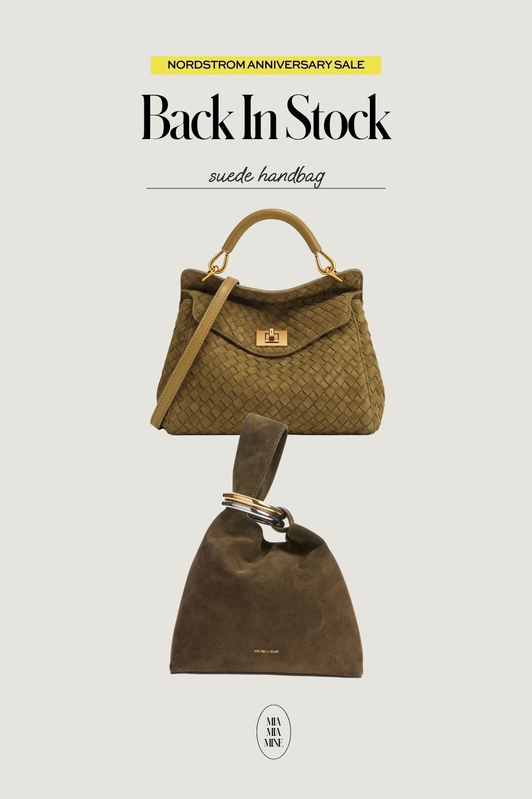 NSALE suede handbags back in stock!
The jw pei woven bag is restocked and the veronica beard suede bag is almost sold out!

#LTKSaleAlert #LTKOver40 #LTKSeasonal