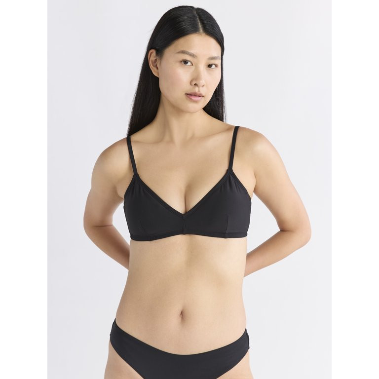Free Assembly Women's Triangle Bikini Top, Sizes XS-XL | Walmart (US)