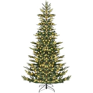 Puleo International 7.5 Foot Pre-Lit Aspen Fir Artificial Christmas Tree with 700 UL Listed Clear... | Amazon (US)