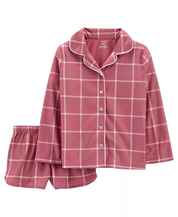Big Girls Coat-Style Fleece Pajama, 2-Piece Set | Macys (US)