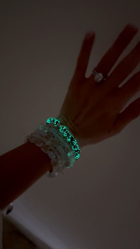 My fire glass bracelets glow in the dark

#LTKCyberweek #LTKstyletip #LTKGiftGuide