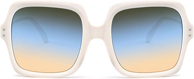 Dollger Oversized Square Sunglasses for Women Big Large Wide Fashion Shades for Men UV Protection... | Amazon (US)