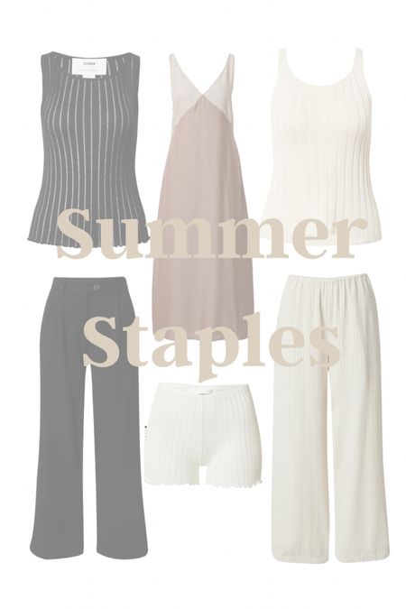 Summer Staples 🤎 #summeroutfit #springoutfit #ootd #whitepants #linen #dress #summerdress 

#LTKunder100 #LTKSeasonal #LTKeurope