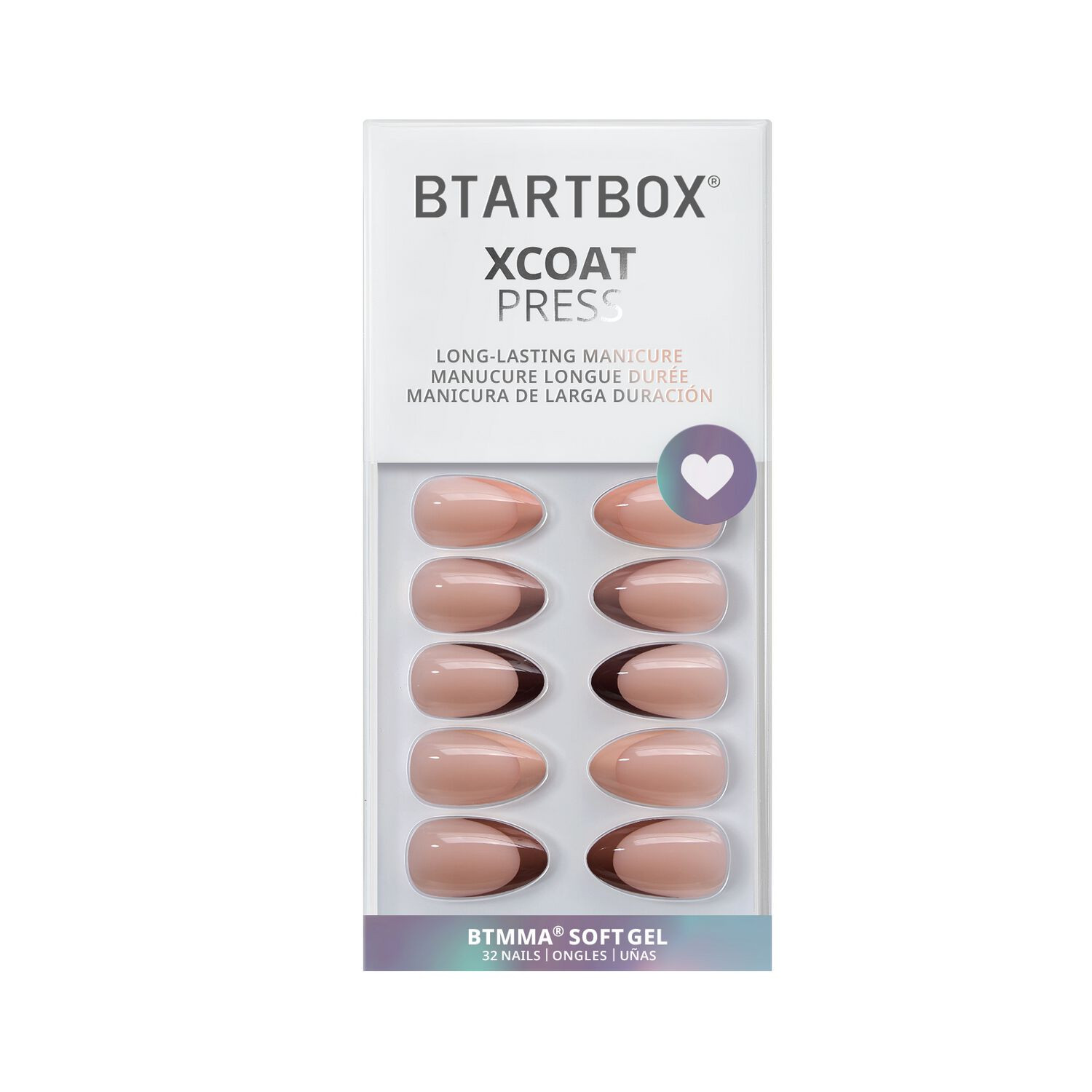 XCOATPRESS Press On Nails Short Almond - Morning Coffee | Sally Beauty