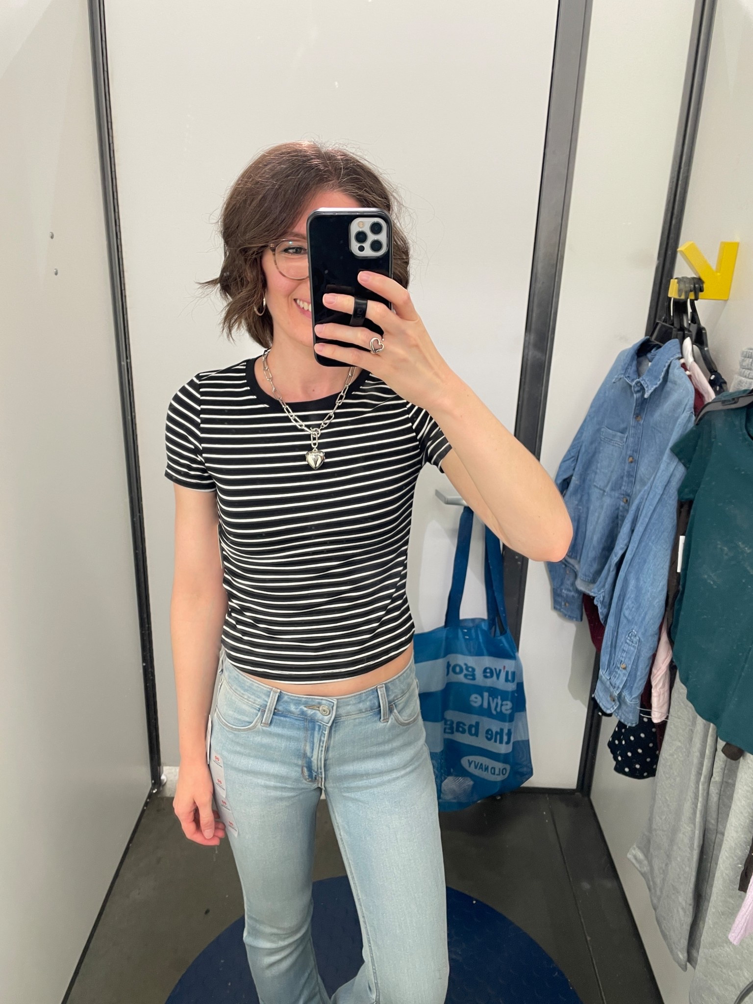 Cropped tee: TTS, this is the size down, but fit, but I prefer  my normal size 