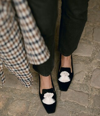 x Jennifer Sumko Leedy Velvet Tassel Loafers | Dillard's