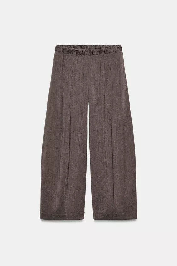 ZW COLLECTION WIDE-LEG TROUSERS | Zara UK