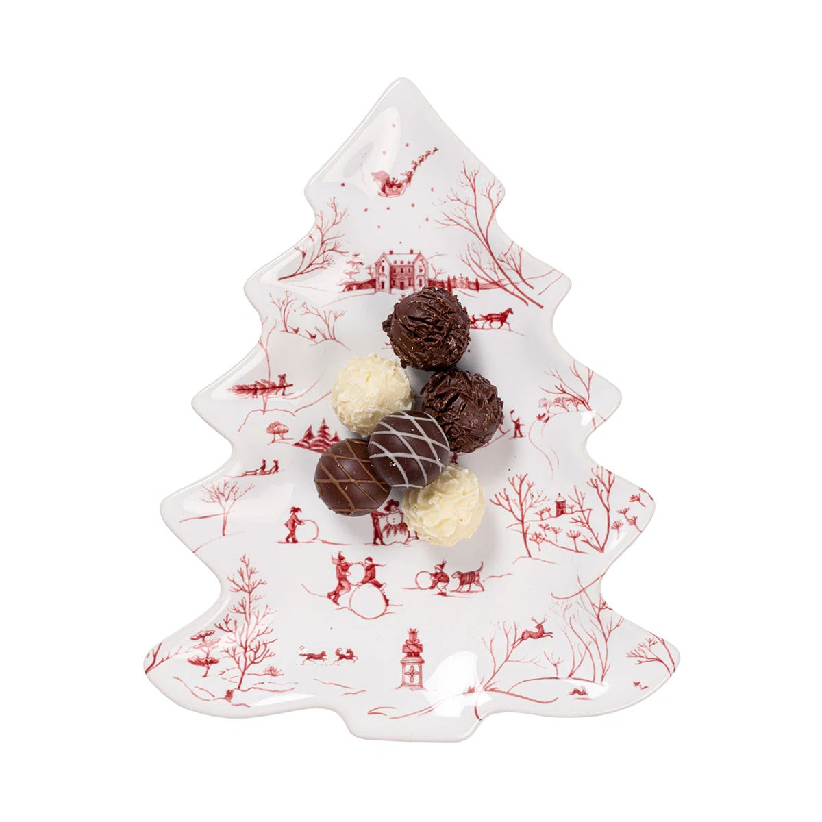Country Estate Winter Frolic 10" Tree Tray | Perigold