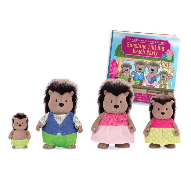 Li'l Woodzeez Miniature Animal Figurine Set - McBristly Porcupine Family | Target