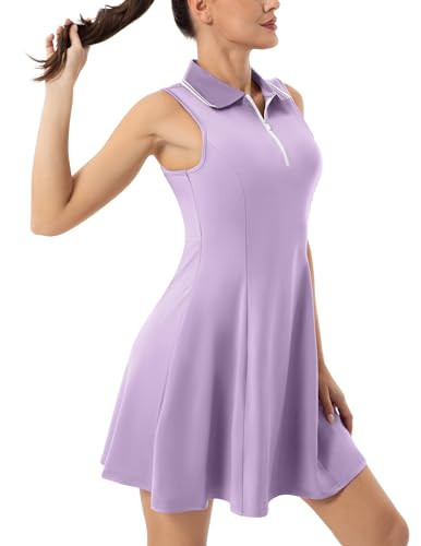 FKEEP Womens Soft Tennis Dress, 09 Light Purple, XX-Large US | Amazon (US)