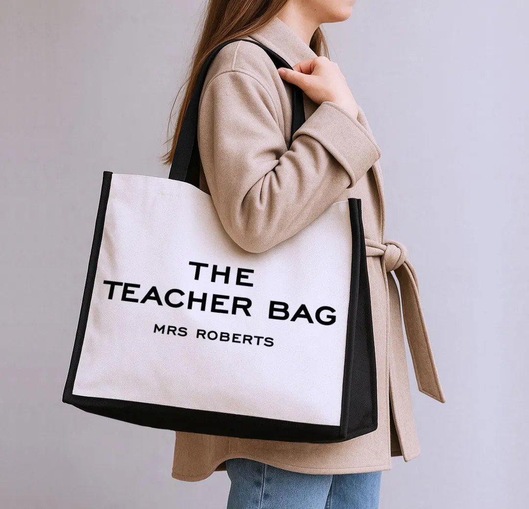 Personalised the Teacher Tote Bag, Teacher Tote Bag, School Leaving Gift, Gift for Teacher, Teach... | Etsy (US)