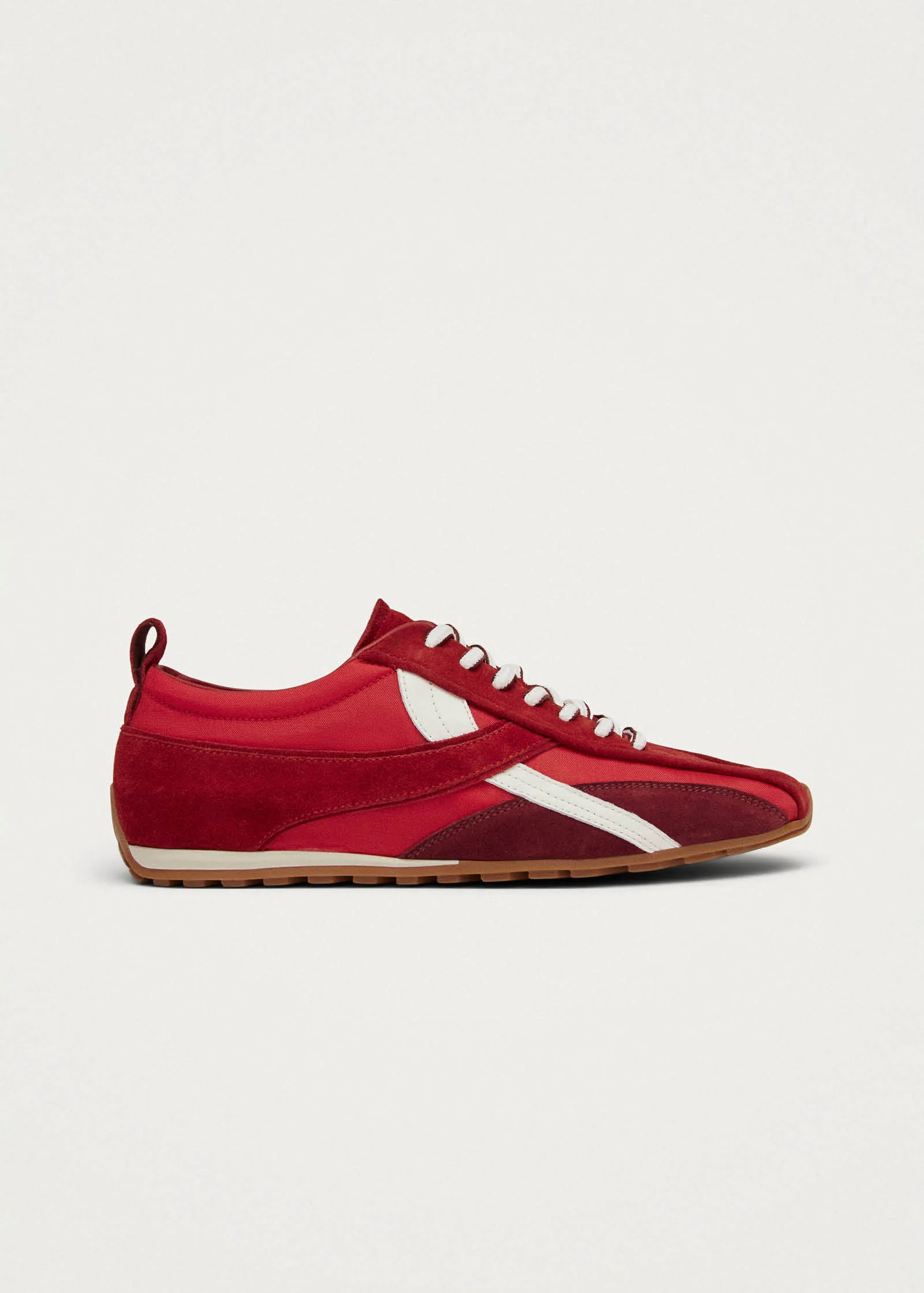 Tb.304 Nylon Red Leather Sneakers | Alohas US
