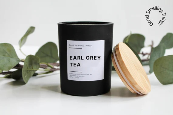 Earl Grey Tea Soy Wax Candle  Vegan Candle  Gift Idea  Home | Etsy Canada | Etsy (CAD)