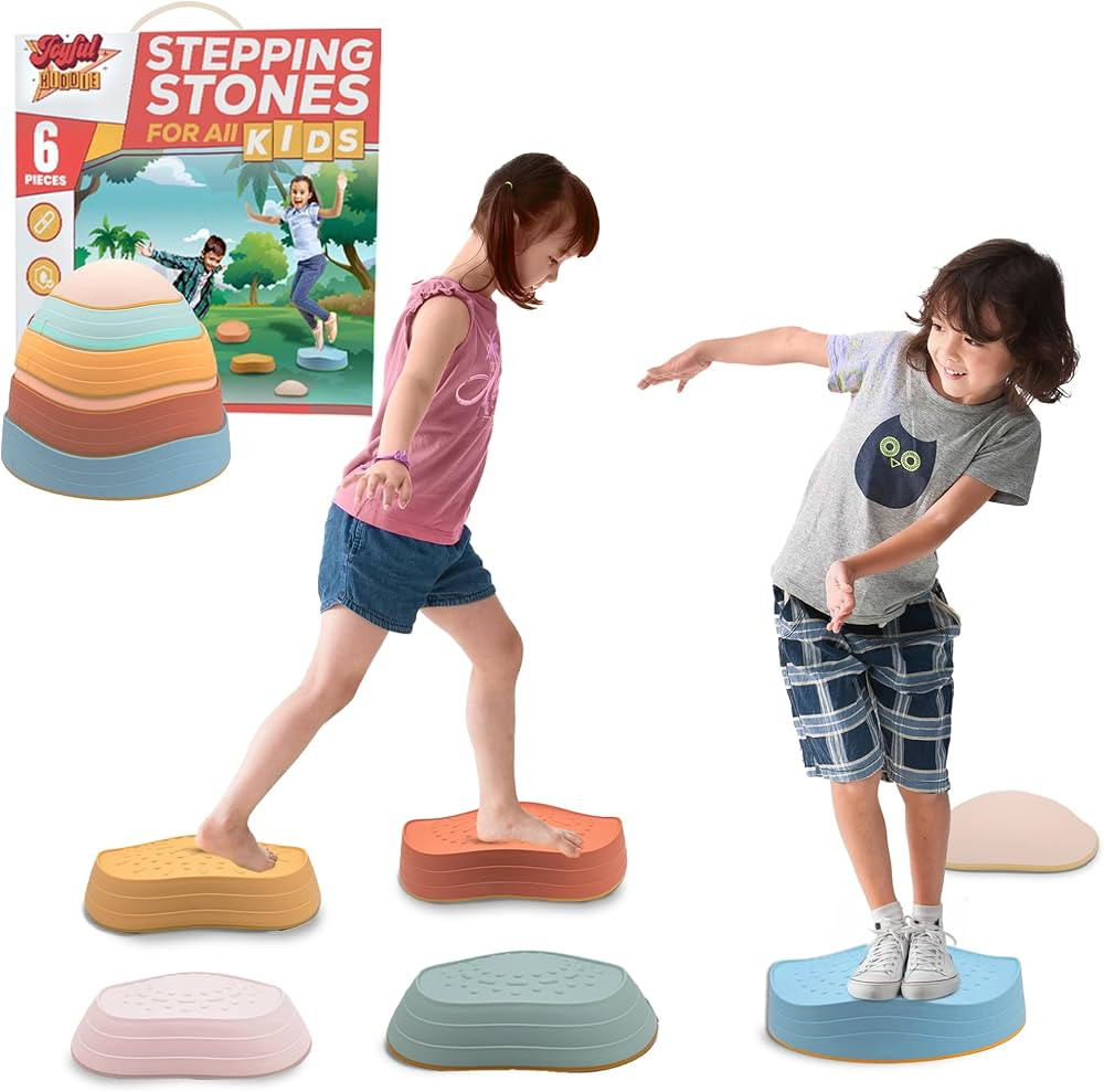 Balance Stepping Stones for Kids - 6 Pieces Non-Slip Toddler Stepping Stones For Promoting Toddle... | Amazon (US)