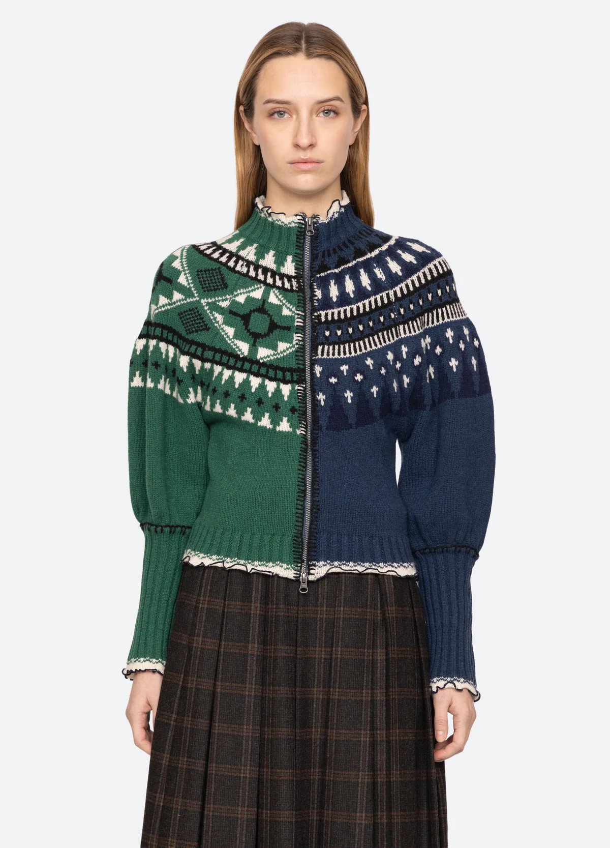 Linea Zip Front Cardigan | Sea New York