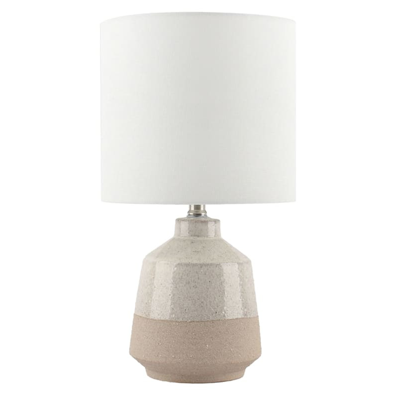 Two-Toned Natural Lamp, 18.5" | At Home