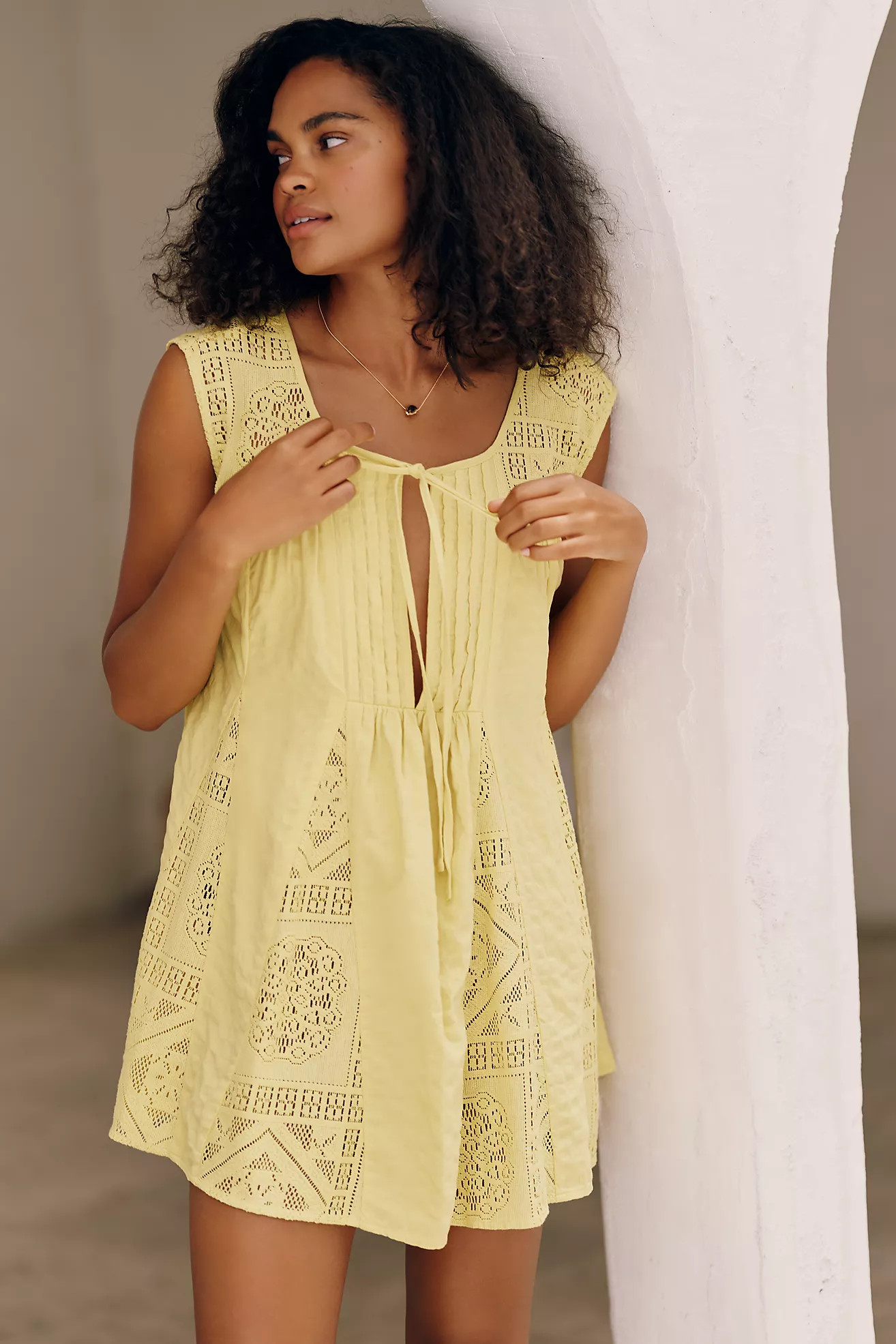 Celandine Lace Mini Dress | Anthropologie (US)