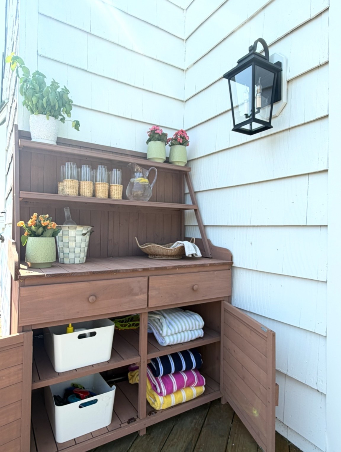 outdoor storage cabinet + items

#LTKSeasonal #LTKHome
