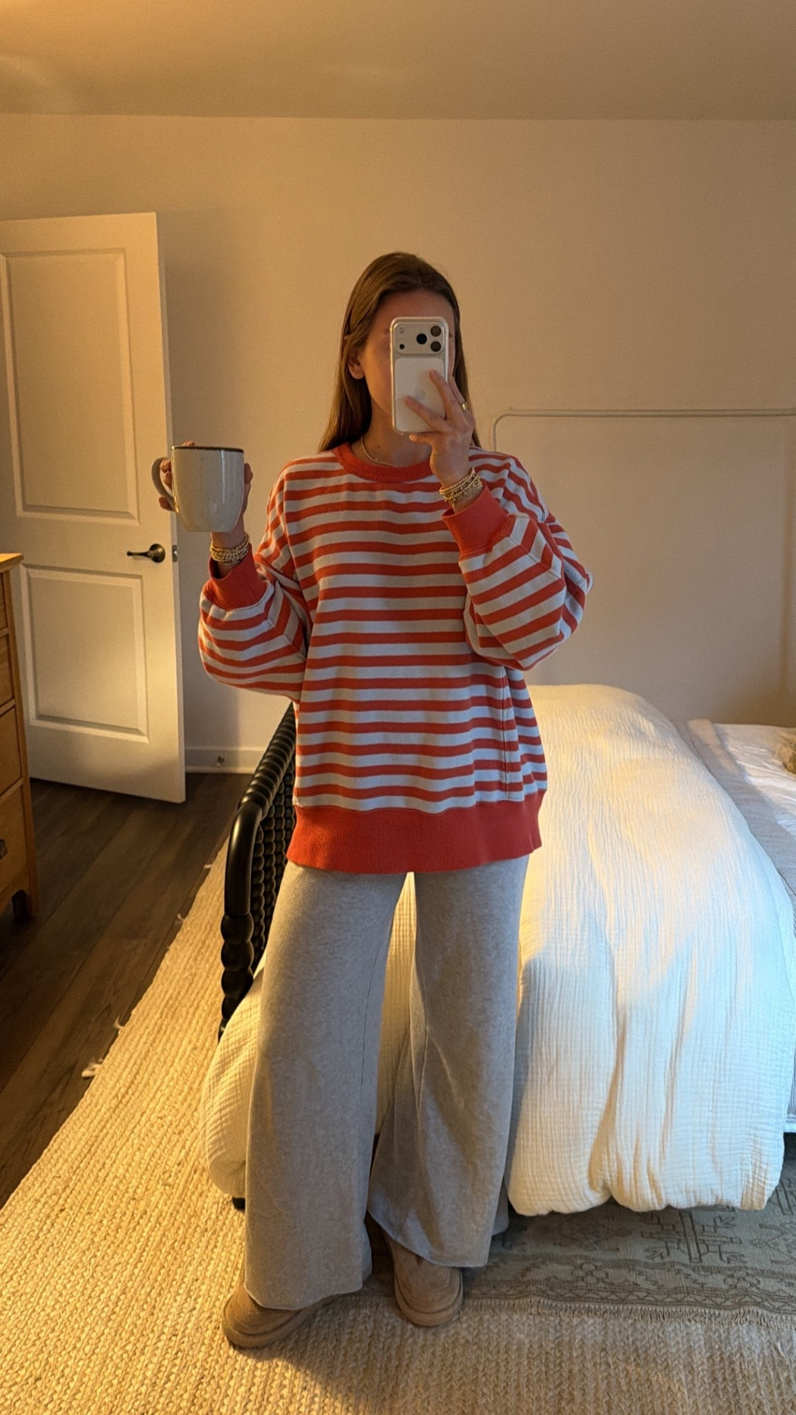 3/23/26 Spring Morning Loungewear

My cozy spring morning uniform 🤍 Wearing my Aerie striped oversized sweatshirt (size M) with my grey Aerie lounge pants (size S).

Soft, easy, and perfect for slow mornings at home. Everything is linked here ✨

#LTKootd #LTKmorningroutine