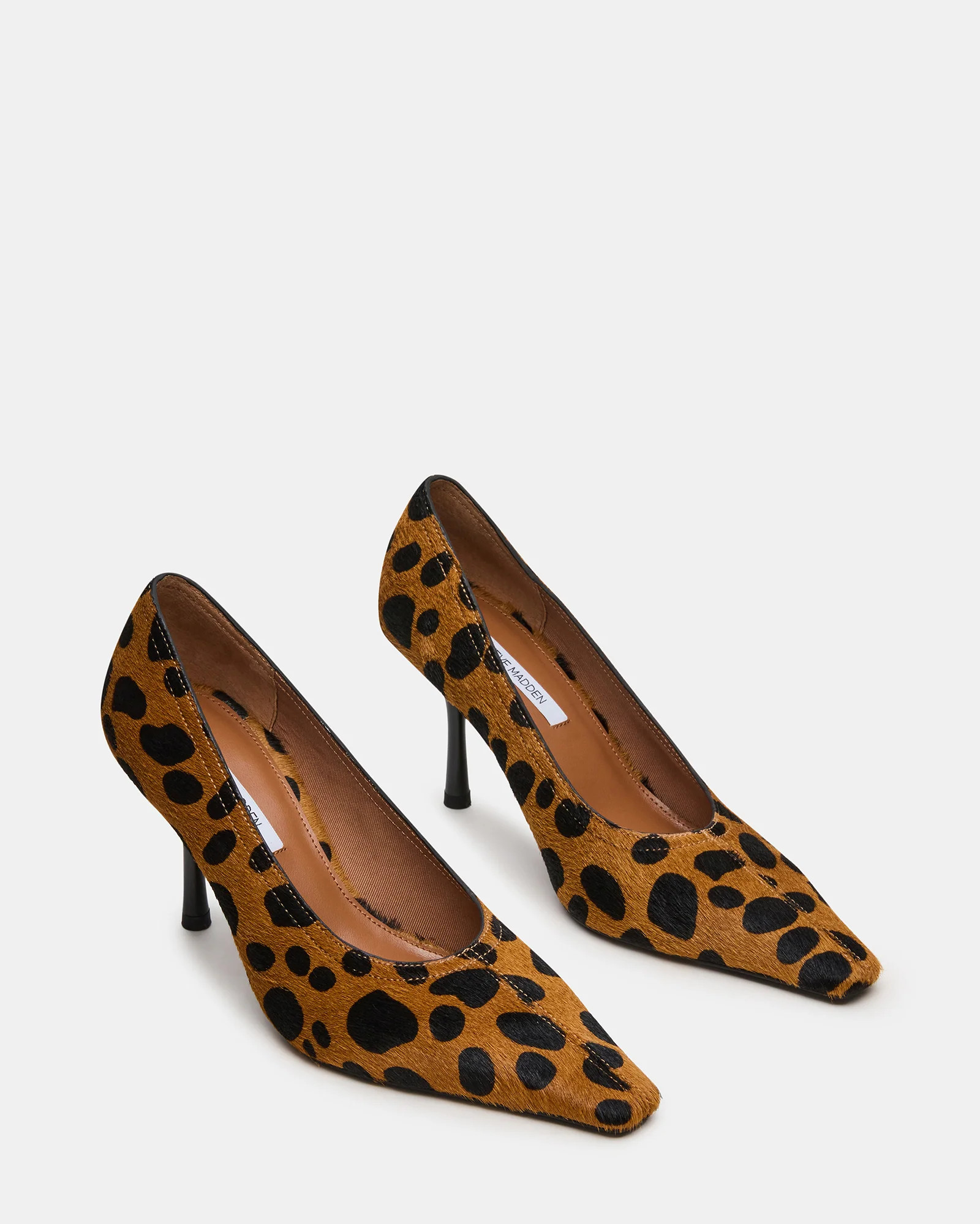 HEXX Spotted Leopard Pointed-Toe Pump Women's Heel | Steve Madden (US)