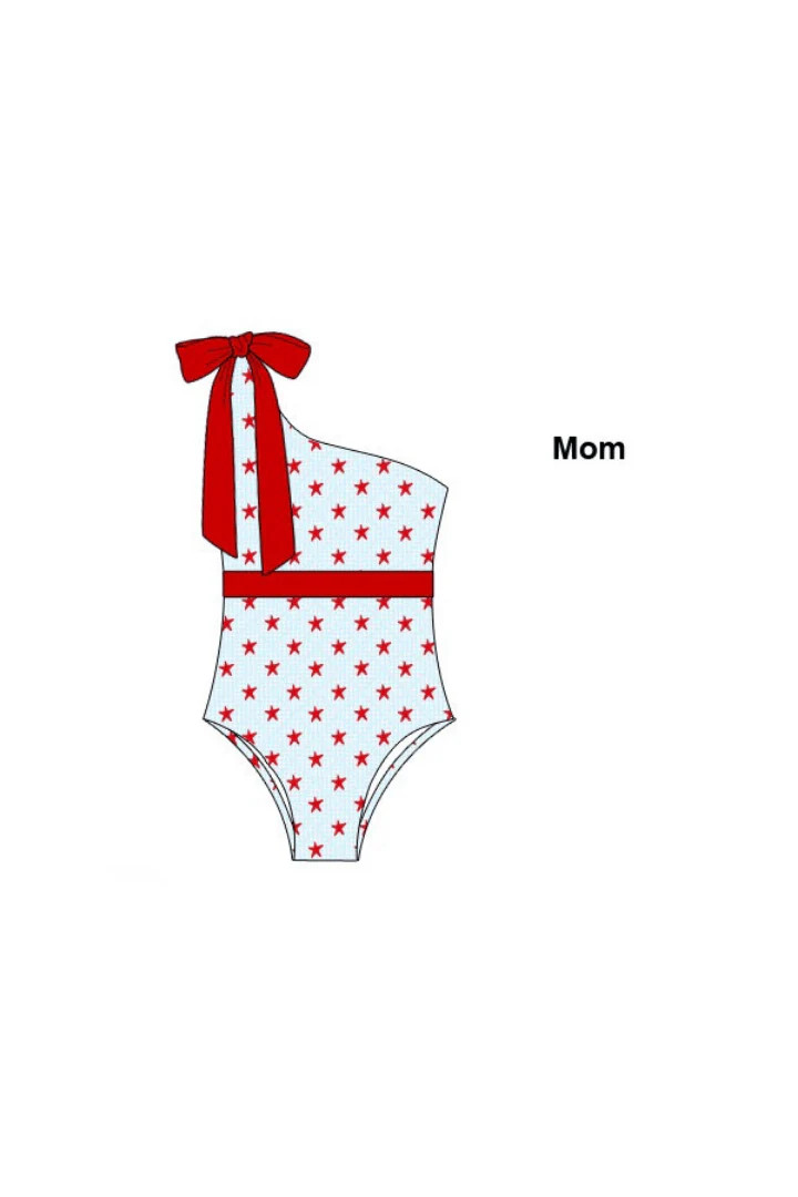 Pre-Order Star Spangled Mom Swimsuit | The Smocked Flamingo