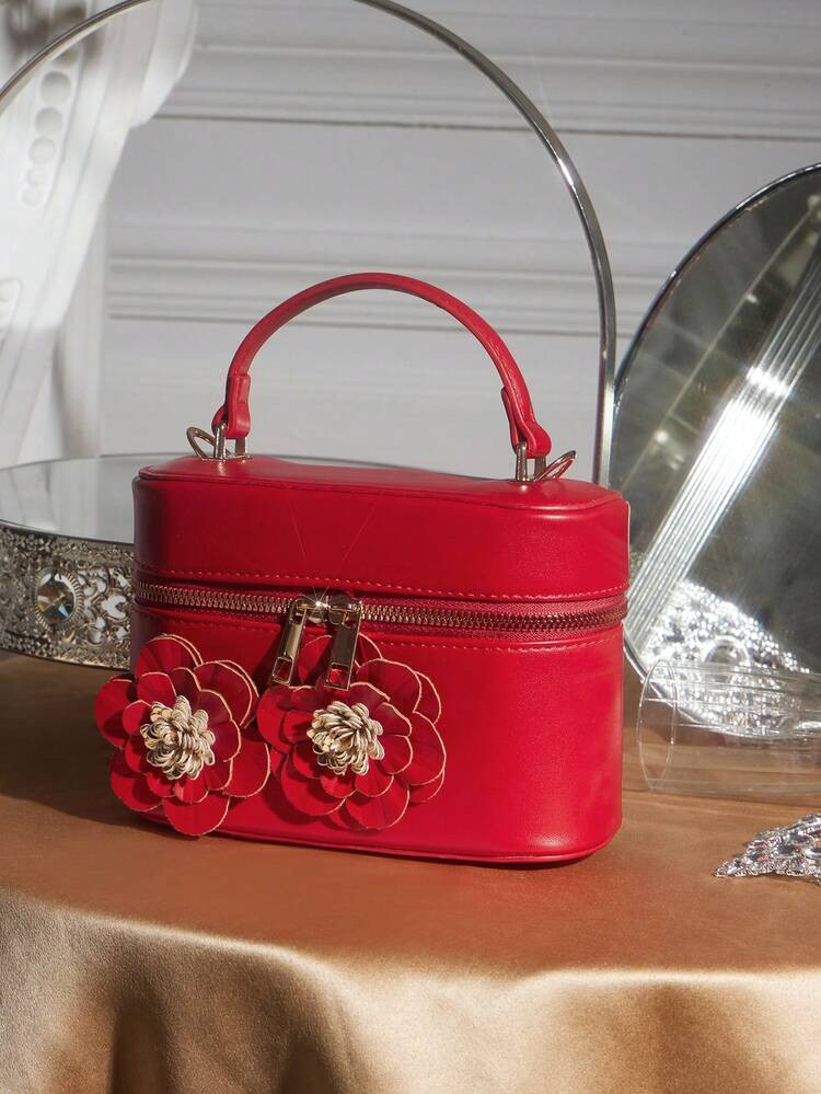 She carry Red Purse | SHEIN