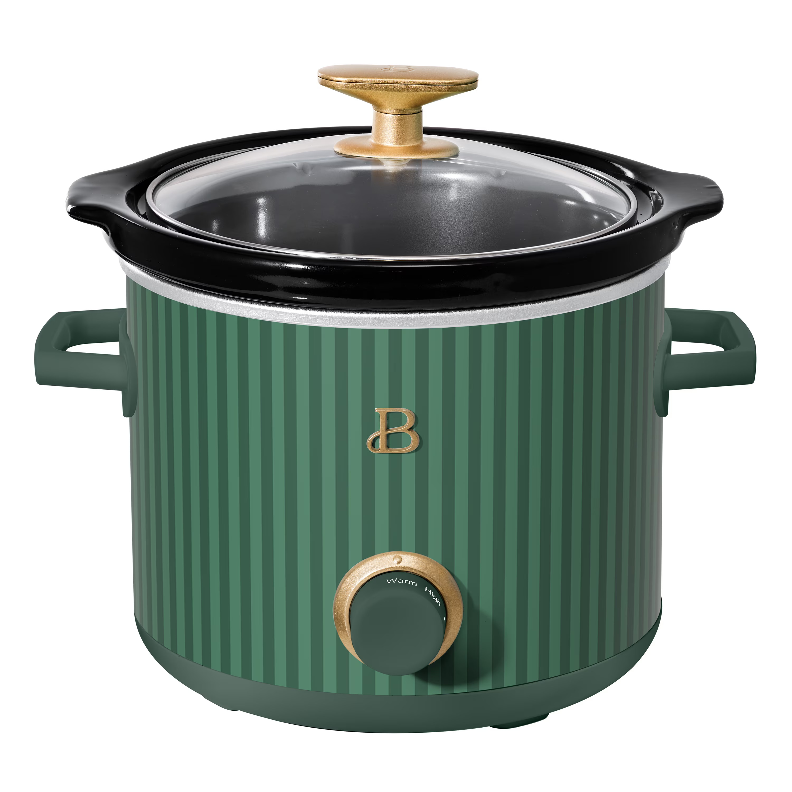 Beautiful 2 Qt Manual Slow Cooker, Thyme Green Stripes by Drew Barrymore | Walmart (US)