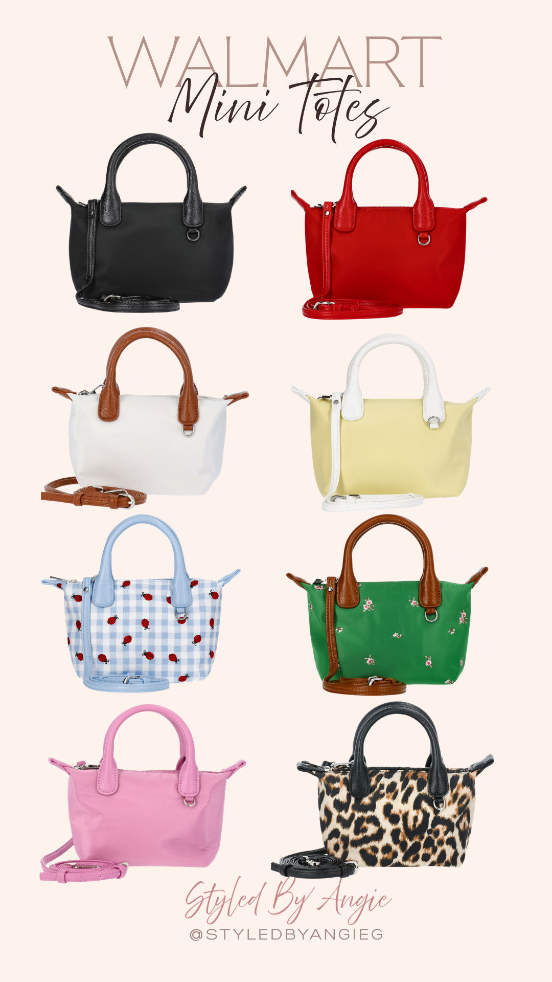 Walmart new arrivals are so cute right now! These mini tote bags are only $12 and perfect for everyday errands or adding a fun touch to any outfit. 👜✨



walmart fashion, mini tote bag, affordable fashion, walmart new arrivals, budget friendly finds, casual accessories, everyday bag 

 #LTKSpringSale #LTKgrwm #LTKootd