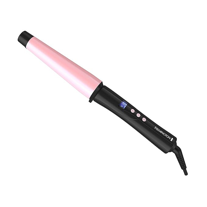 Remington CI9538 Pro 1"-1.5" Pearl Ceramic Conical Curling Wand, Digital Controls + 10 Heat Setti... | Amazon (US)