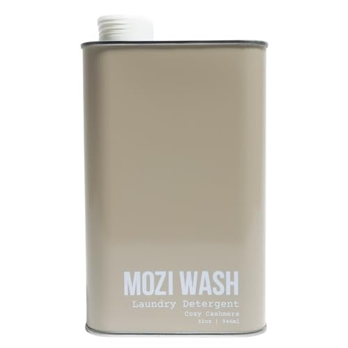 Mozi Wash Laundry Detergent Liquid, Cozy Cashmere- Amber & Floral, 50+ Loads, Concentrated, Non toxic, Plant Based Enzyme Cleaners, Long Lasting Luxury Clean, 32 oz Recyclable Bottle | Amazon (US)
