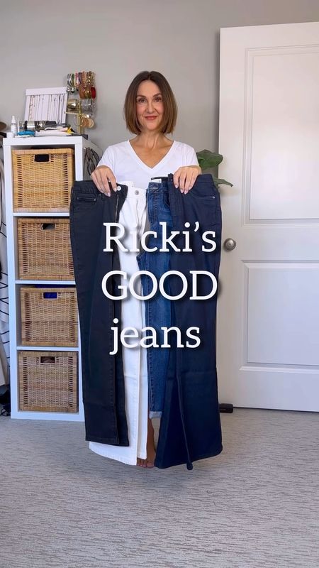 Jeans from Ricki’s! Great fit and really good price point! I’m 5’ 7” size 4 and I’m wearing size 4 regular length in all jeans and size S in all tops and jackets: 1. Skylar skinny jeans, v neck tee and cropped shacket 2. Frankie flare jeans and oversized white button up shirt 3. Gigi girlfriend jeans, v neck tee and olive utility jacket 4. Lucy straight leg jeans and lacy top All the shoes are from Amazon and also linked, fit tts except the leopard flats, go up 1/2 size.


#LTKVideo #LTKstyletip #LTKover40