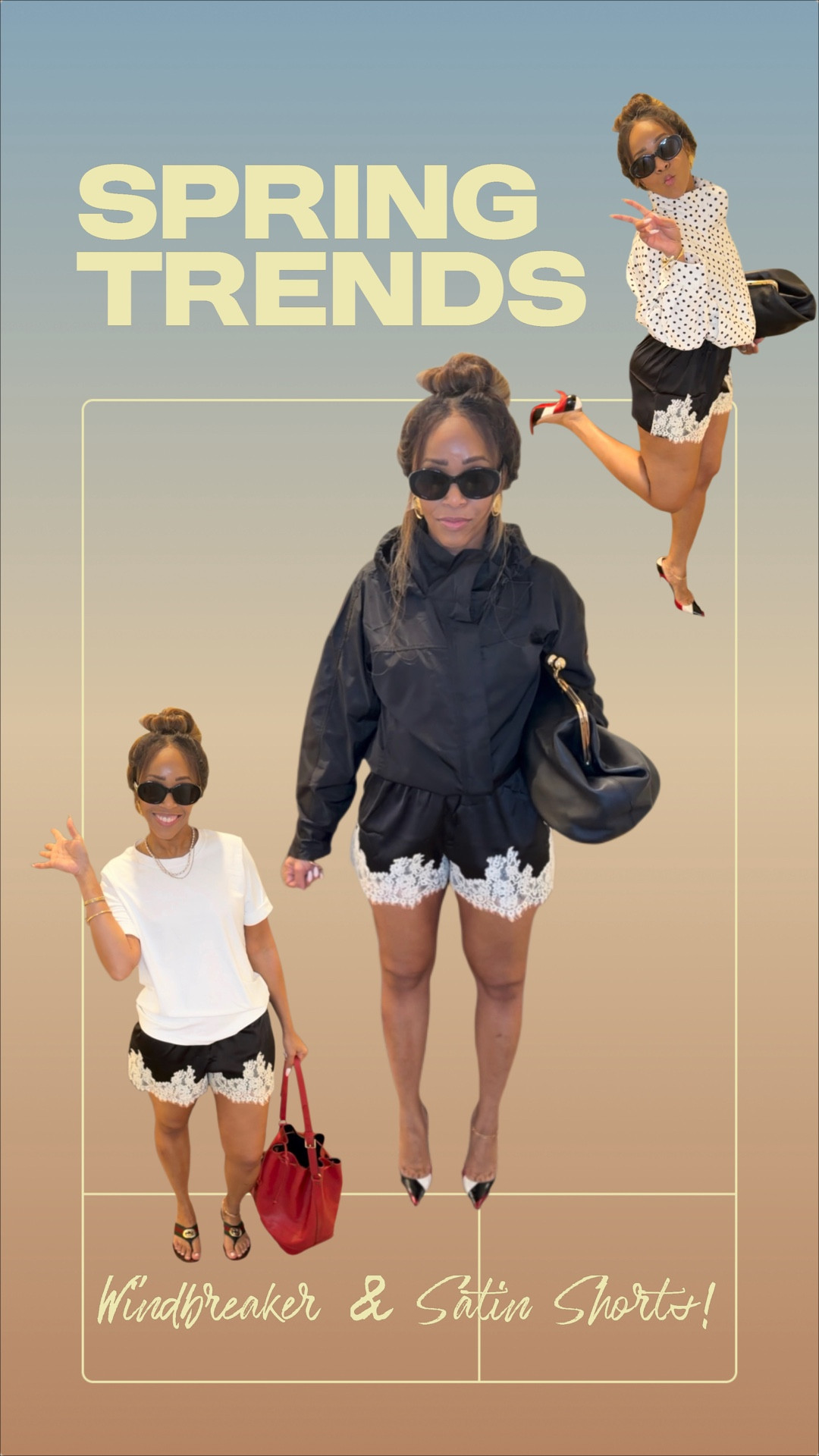 Spring said mix your moods and I listened 💅🏽 Sporty + soft = the IT girl formula right now
Recreated this whole trend for under $45 and it’s giving effortless. 

#LTKootd #LTKOver40 #LTKSeasonal