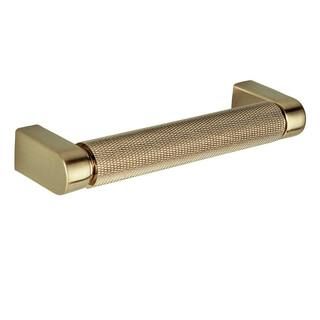 Sumner Street Home Hardware Kent Knurled 4 in. (102 mm) Satin Brass Drawer Pull RL063095 | The Home Depot
