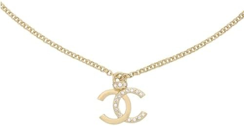 Classic Gold-Tone Chain Necklace with Pendant, Delicate Designer Fashion Jewelry for Women | Amazon (US)