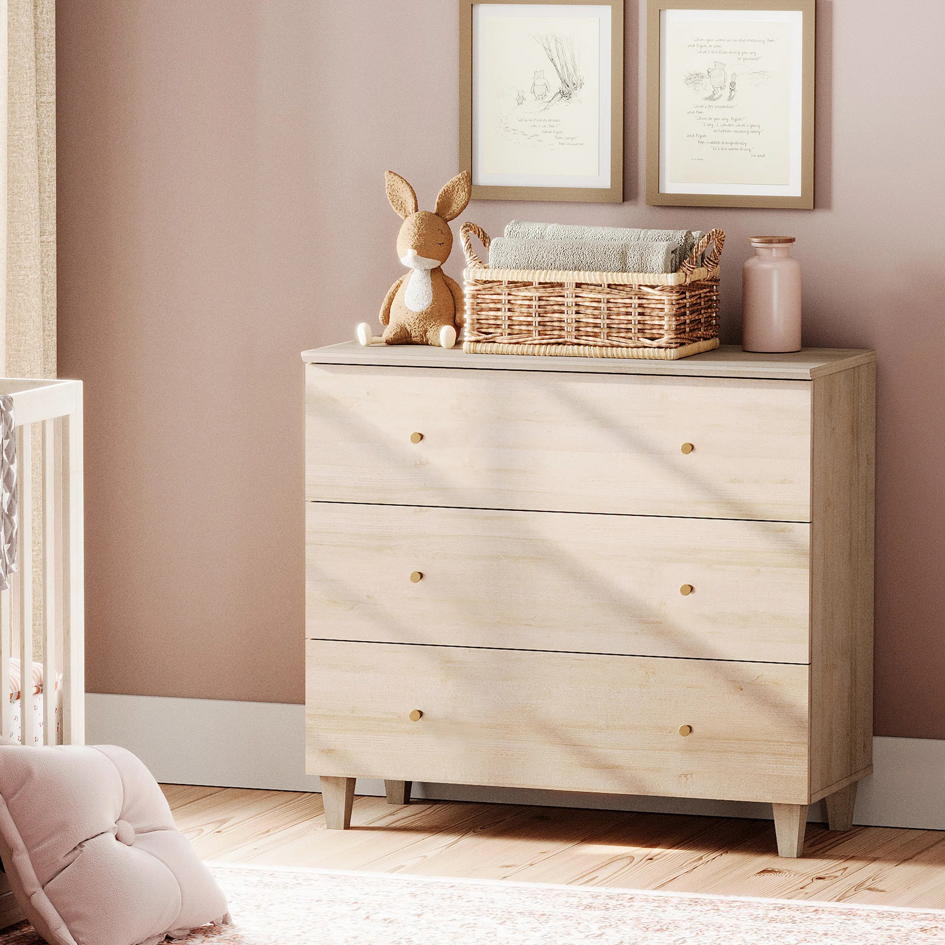 George Oliver Kids Dresser With 3 Drawers For Children's Room Bedroom | Wayfair | Wayfair North America