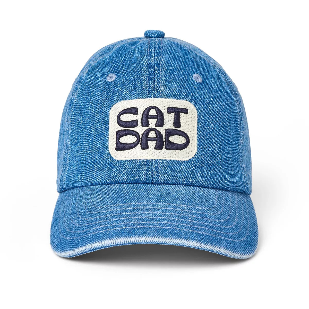 Adult "Cat Dad" Baseball Cap - Denim - The Cuddle Collab | Target