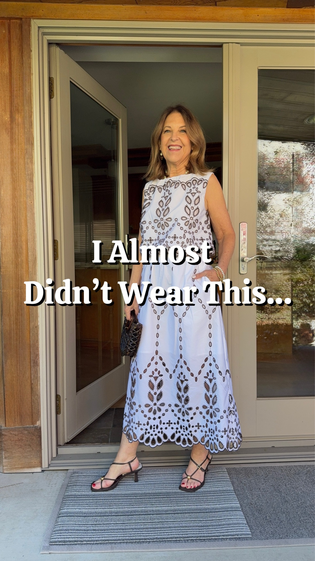 Don’t make the mistake I almost made…

I’m 66, and I can feel a little self-conscious in a sleeveless dress.
But then I took my own advice—
If you love it, wear it.

No one’s really looking at your arms anyway. 😊
Wear what you like, you’re going to look fabulous… and have fun 🤍
And if you want a little coverage, add a light sweater. Easy.

I’m Sandy, and if you’re looking for casual-chic everyday outfits, follow along—I’d love to have you here.

Outfit is tts.  I'm wearing size XS.

#LTKOver40 #LTKSeasonal #LTKootd