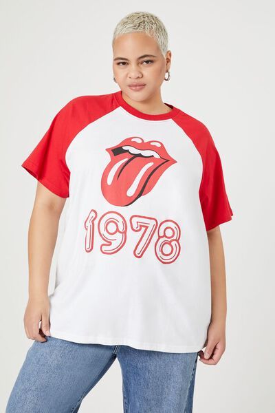 Plus Size The Rolling Stones Raglan Tee | Forever 21 (US)