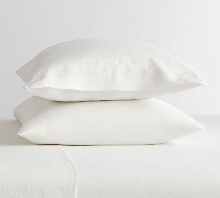 Belgian Flax Linen Pillowcases - Set of 2 | Pottery Barn (US)