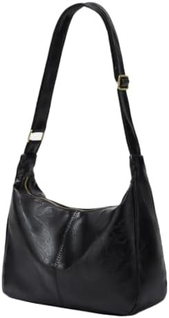 Slouchy Hobo Bags for Women,Brown Leather Shoulder Bag Everyday Purse Daily Commuting Bag Fall Ha... | Amazon (US)