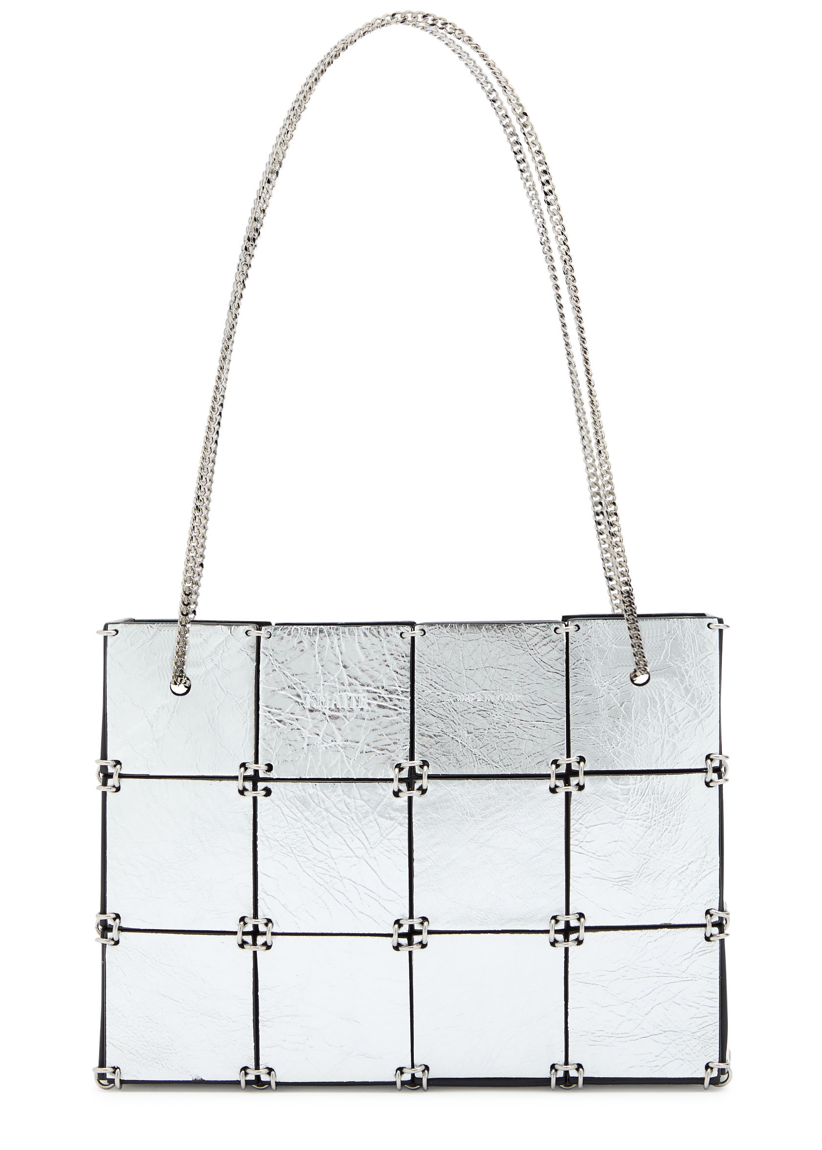 Emma mini panelled metallic leather tote bag | Harvey Nichols