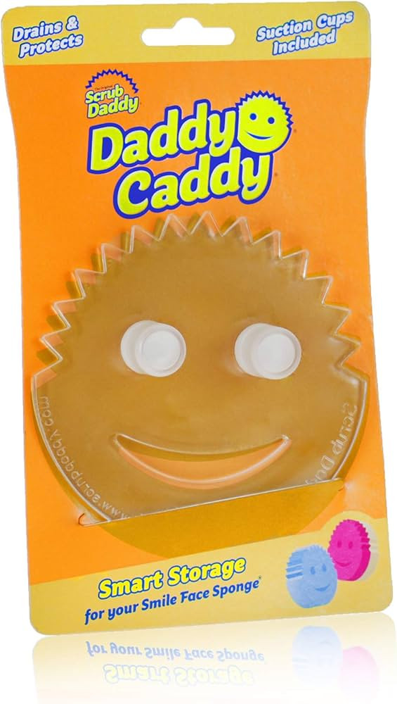 Scrub Daddy Sponge Holder - Daddy Caddy - Suction Sponge Holder for Smiley Face Sponge, Non-Slip ... | Amazon (US)