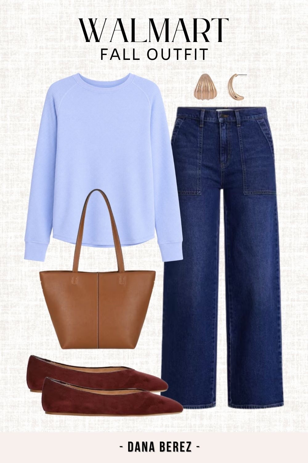 Easy Walmart fall outfit with the prettiest soft blue top 🍂🤎 The dark denim, suede flats and cognac tote make it feel so polished while still being comfortable enough for everyday.

Walmart fall outfit, size 14 fall outfit, Walmart fashion size large, midsize fall style, casual fall outfit, dark wash jeans outfit, affordable fall fashion

#LTKootd #LTKSeasonal #LTKmomlife