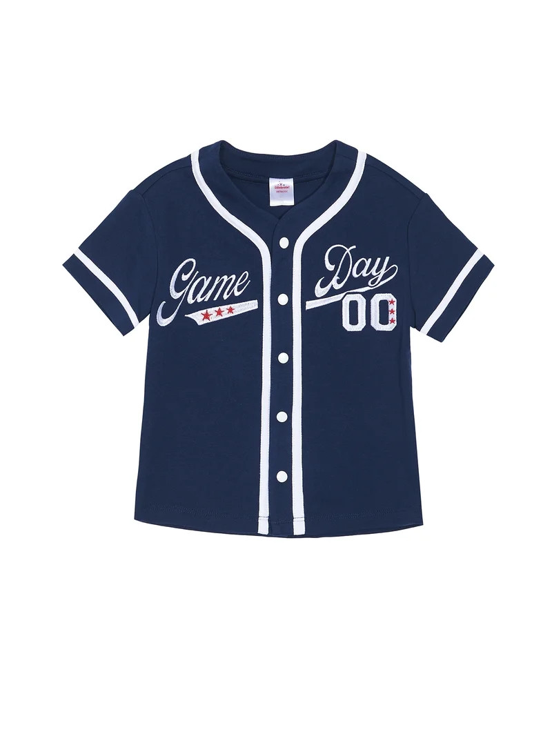 Way to Celebrate Toddler Boy Patriotic Americana Americana Jersey, Sizes 12M-5T | Walmart (US)