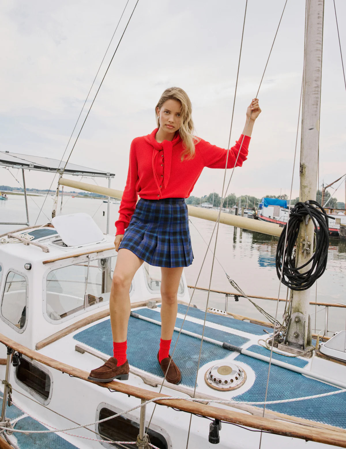 Blue Tartan Mini Skirt | Nobody's Child