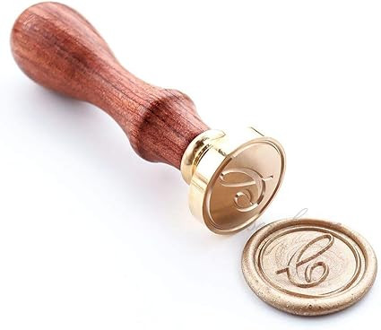 VOOSEYHOME Initial Handwritten Letter Alphabet R Wax Seal Stamp with Rosewood Handle, Decorating ... | Amazon (US)