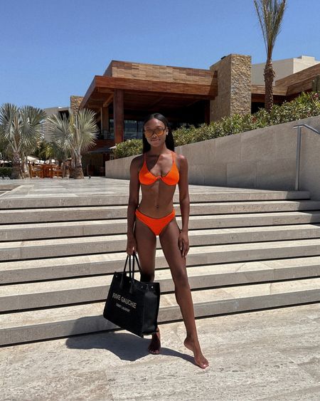 Ordered this orange bikini for my trip to Cabo from Amazon! Love the quality and fit. I’m wearing a size small and it’s under $30! #amazonswim #swimsuit #rivegauchetote #beachtote #sunglasses

#LTKunder50 #LTKswim #LTKitbag