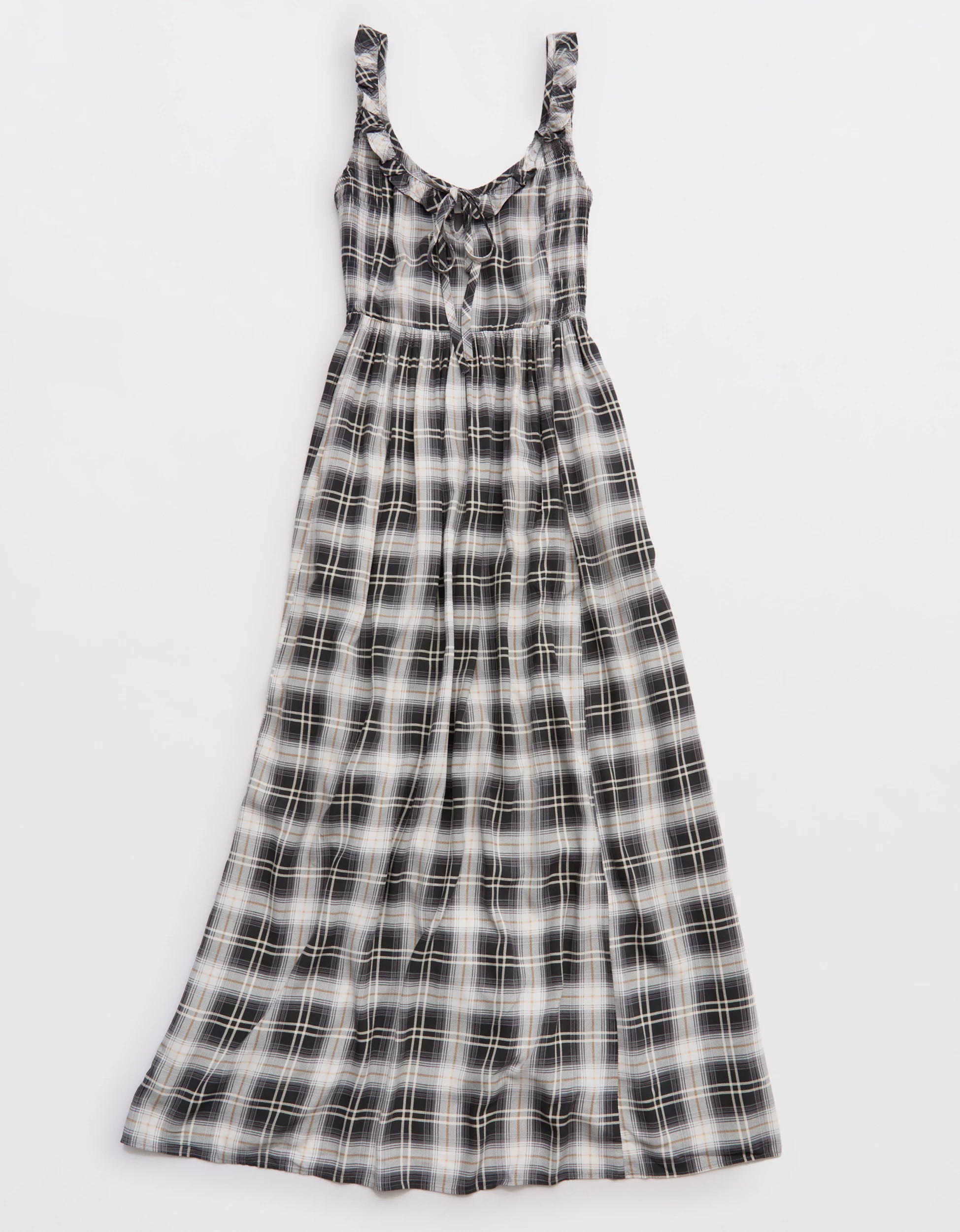 Aerie Happy & Drapey Side Smocked Dress | Aerie