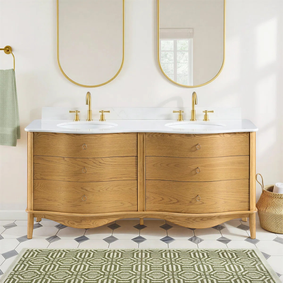 Grace 36" Single Bathroom Vanity In Statuario Quartz | Wayfair North America