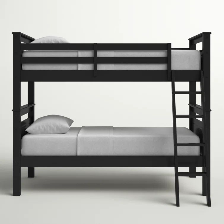 Leonel Twin Over Twin Solid Wood Standard Bunk Bed | Wayfair Professional